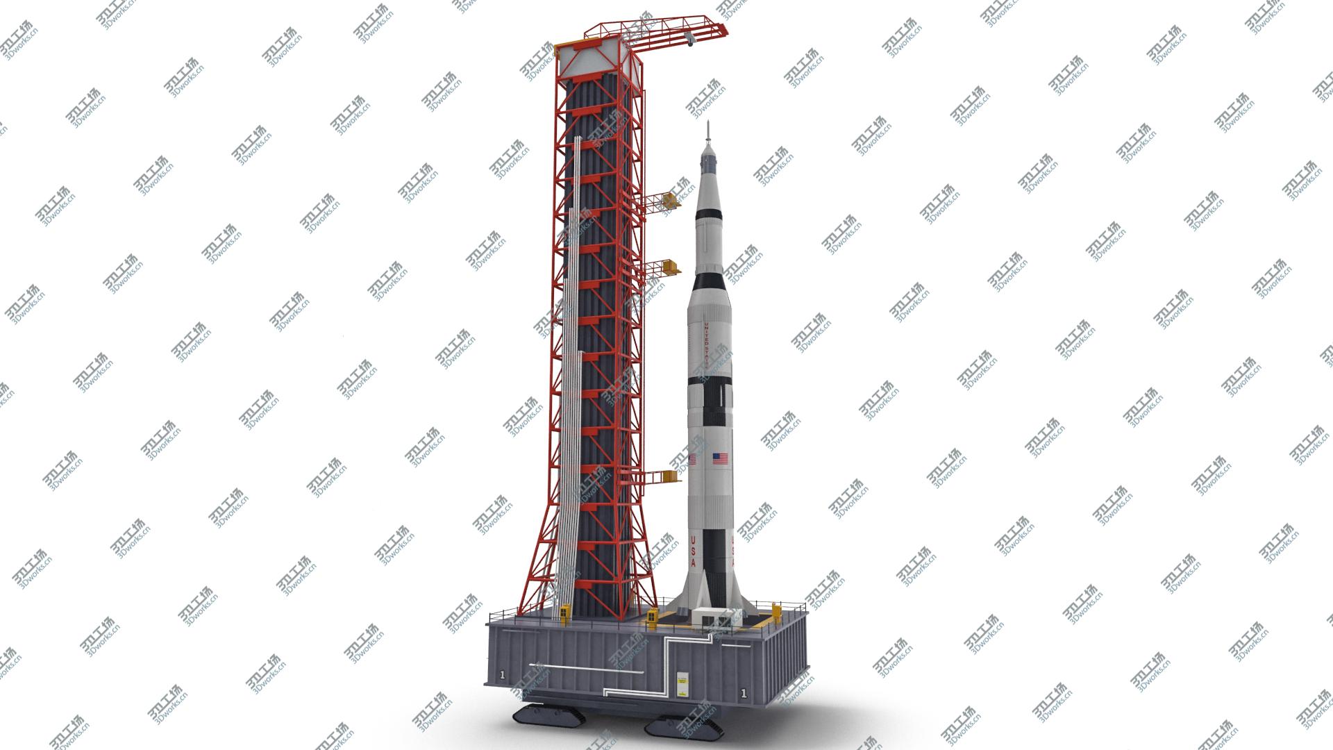 images/goods_img/2021040165/Saturn V Rocket on Launch Base 3D Model 3D/5.jpg
